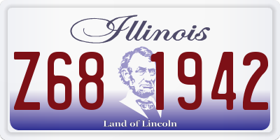 IL license plate Z681942