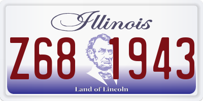 IL license plate Z681943