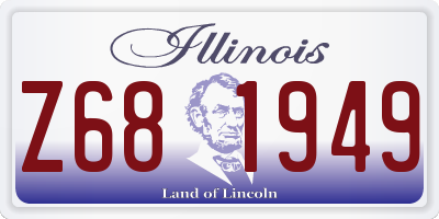 IL license plate Z681949