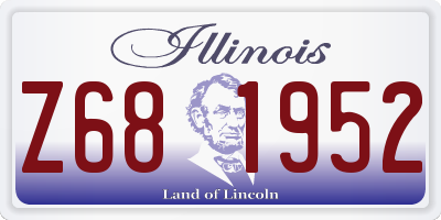 IL license plate Z681952