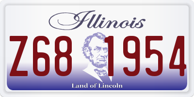 IL license plate Z681954