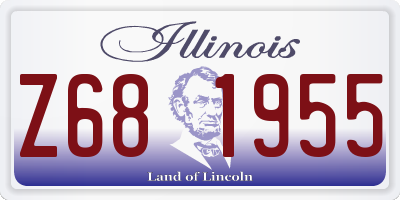 IL license plate Z681955
