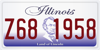 IL license plate Z681958