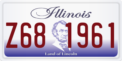 IL license plate Z681961