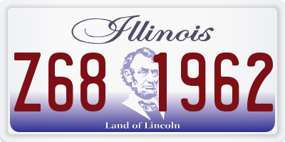 IL license plate Z681962
