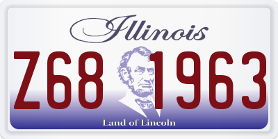 IL license plate Z681963