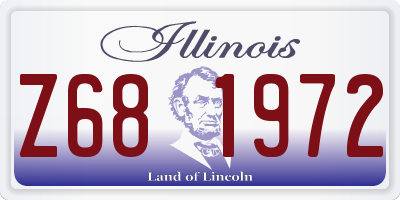 IL license plate Z681972