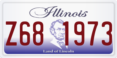 IL license plate Z681973