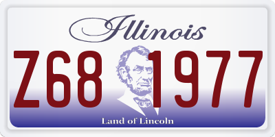IL license plate Z681977