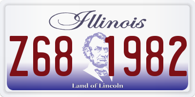 IL license plate Z681982