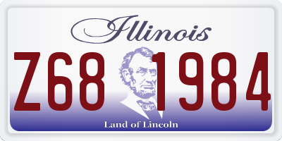 IL license plate Z681984