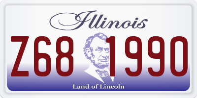 IL license plate Z681990