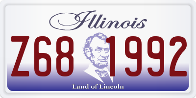 IL license plate Z681992
