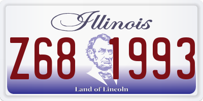 IL license plate Z681993