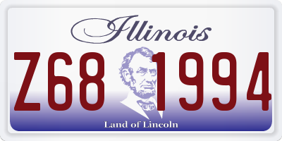 IL license plate Z681994