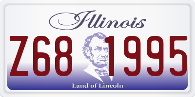 IL license plate Z681995