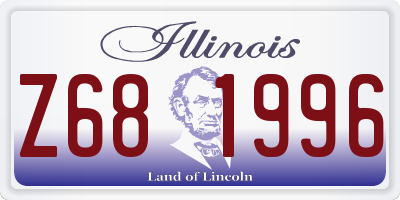 IL license plate Z681996