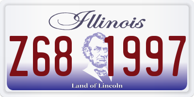 IL license plate Z681997