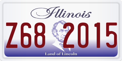 IL license plate Z682015