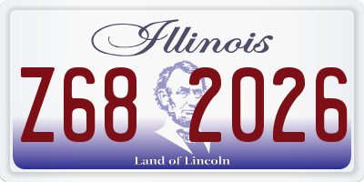 IL license plate Z682026