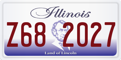 IL license plate Z682027