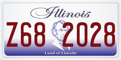 IL license plate Z682028