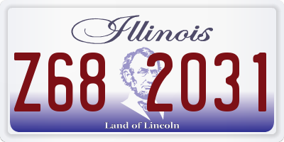 IL license plate Z682031