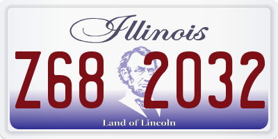 IL license plate Z682032
