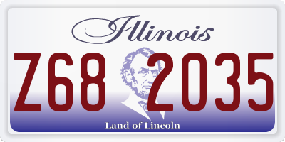 IL license plate Z682035