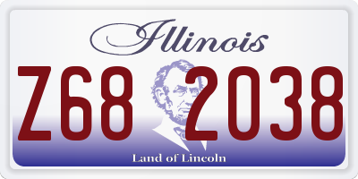 IL license plate Z682038