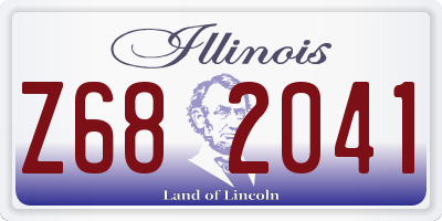 IL license plate Z682041