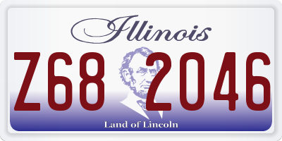 IL license plate Z682046