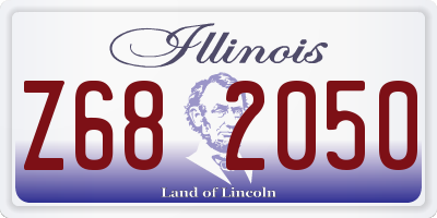 IL license plate Z682050