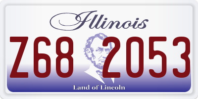 IL license plate Z682053