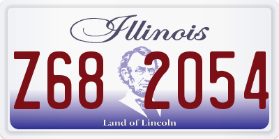 IL license plate Z682054