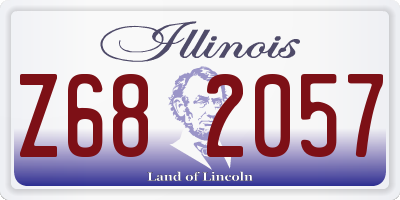 IL license plate Z682057