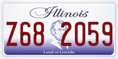IL license plate Z682059