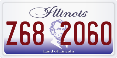 IL license plate Z682060