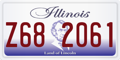 IL license plate Z682061