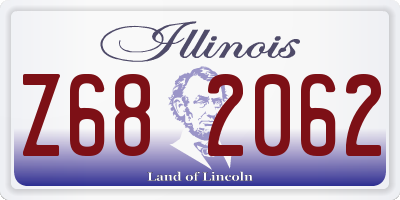 IL license plate Z682062