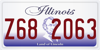 IL license plate Z682063