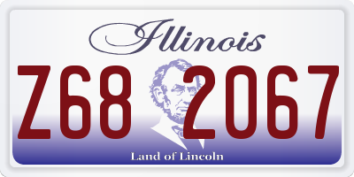 IL license plate Z682067