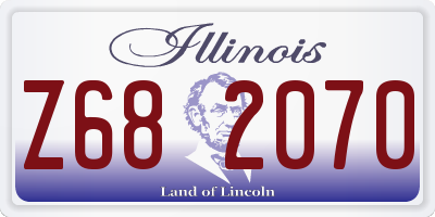 IL license plate Z682070