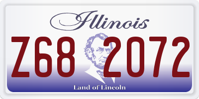 IL license plate Z682072