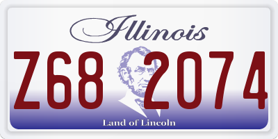 IL license plate Z682074