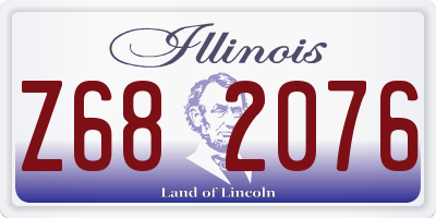 IL license plate Z682076