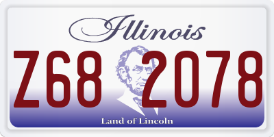 IL license plate Z682078