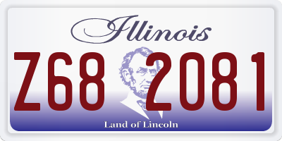 IL license plate Z682081