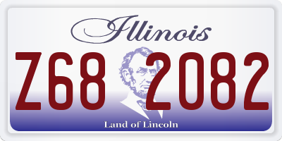 IL license plate Z682082