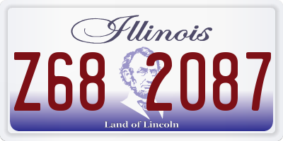 IL license plate Z682087
